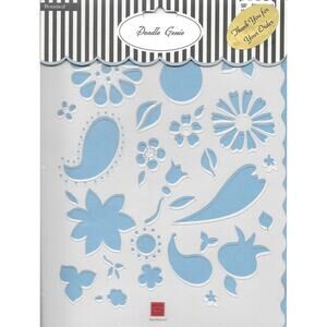 Chatterbox Doodle Genie - Botanical for Scrapbooks & Journals Stencil